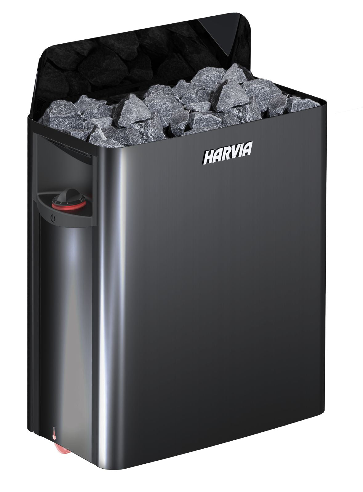 Harvia Wall Sauna Heater, 9kW, Black Steel