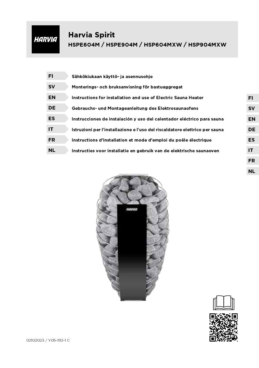 Spirit Sauna Heater, 9kW, WiFi Control