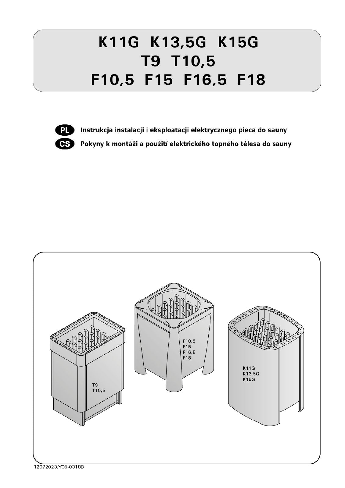 Club Sauna Heater, 10.5kW