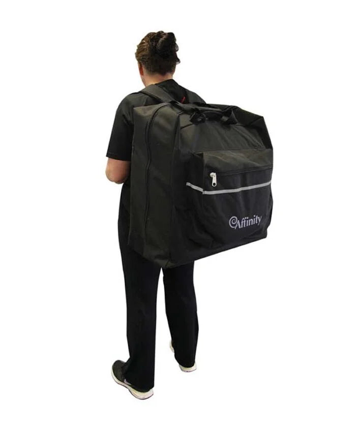 Affinity Body Bolster Set, carry case in use