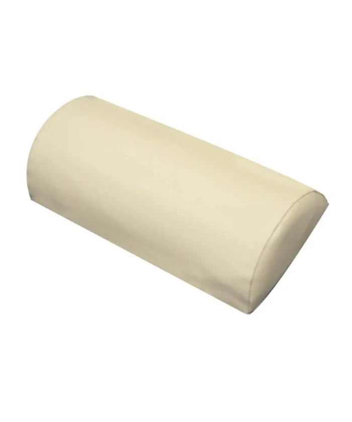 Half Round Neck Bolster, Biscuit, diagonal view