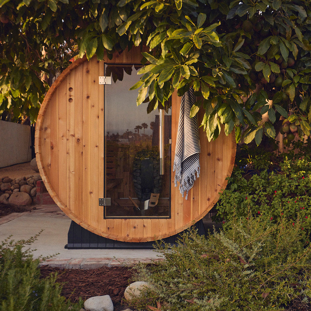 Pinnacle Barrel Sauna lifestyle