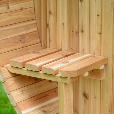 Audra Barrel Sauna interior bench detail
