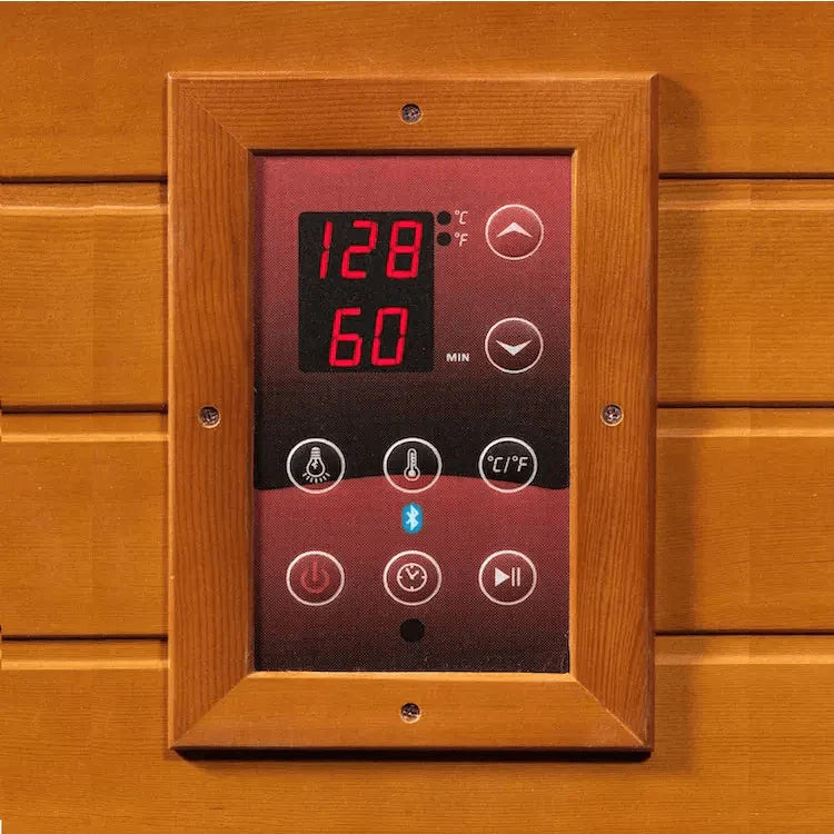 Dynamic Bellagio 3-person Low EMF FAR Indoor Infrared Sauna + Red Light Therapy | DYN-6306-02