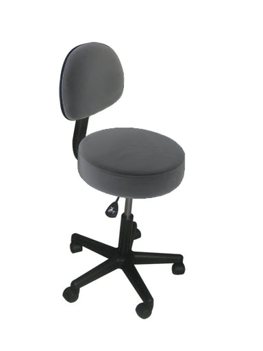 Affinity Backrest Stool, Black