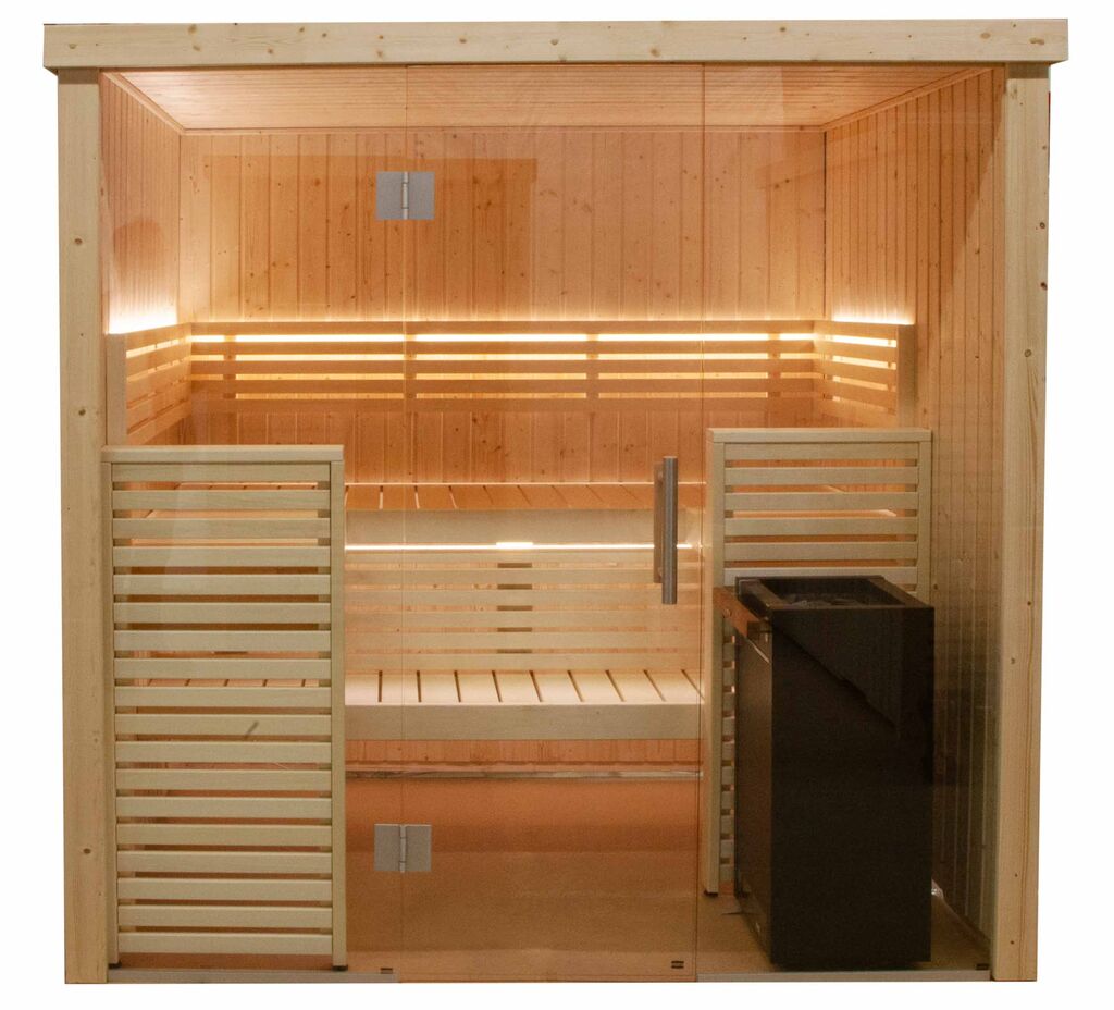 Harvia Variant View Sauna, 1635 x 1607mm