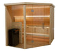 Harvia Variant View Corner Sauna, 2060 x 2033mm