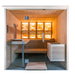 Harvia Himalaya Hybrid Salt Sauna Cabin, Large, Left Interior, 1960x1890x2040mm