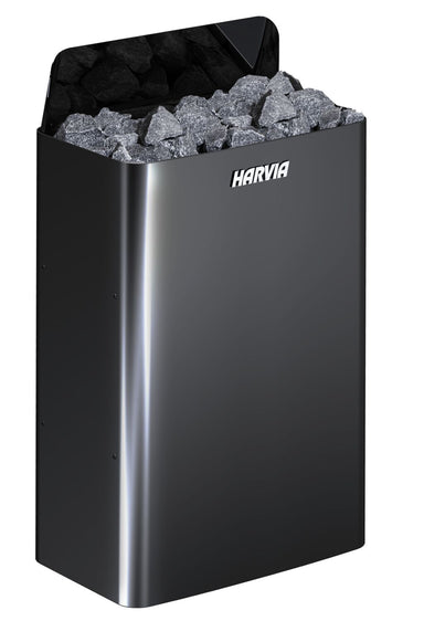Harvia Wall Sauna Heater, 4.5kW, black steel