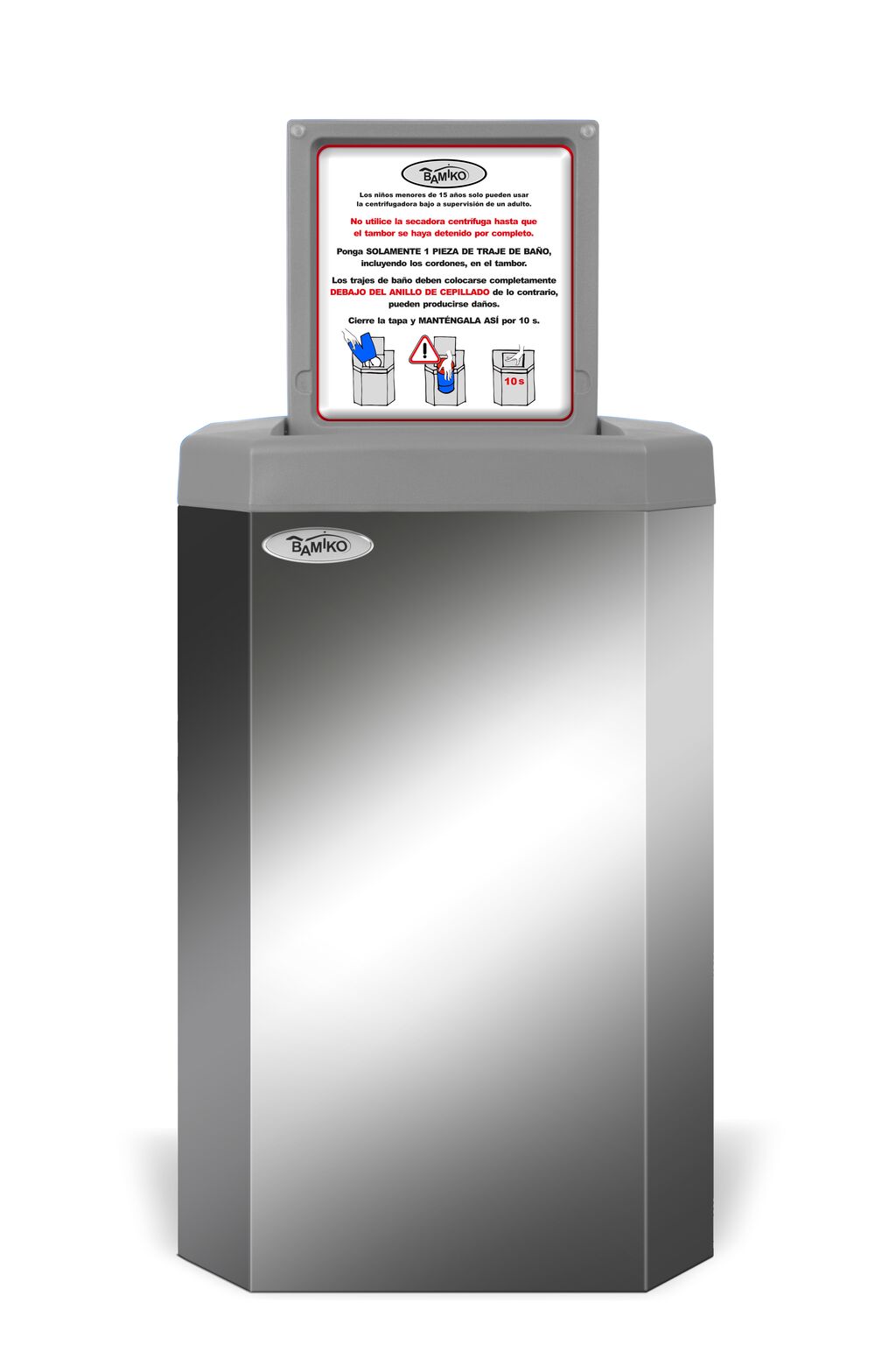 SuitSpin Swimsuit Dryer, Stainless Steel