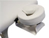 Affinity Portable Flexible Massage Couch, White, headrest detail