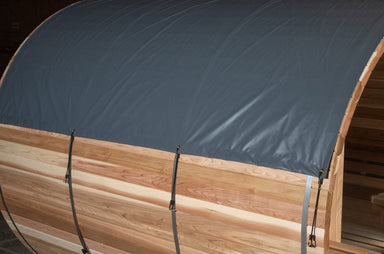 Barrel Sauna Rain Jacket, fabric and fastening detail