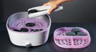 Hot Stone Tongs in use