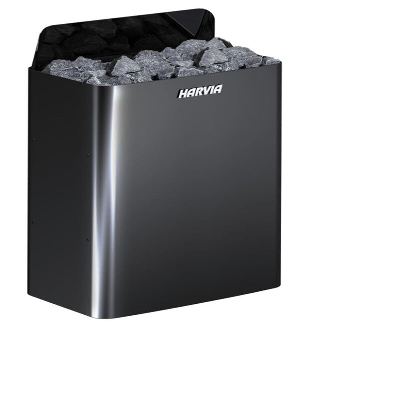Wall Sauna Heater, 6kW, Black Steel